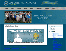 Tablet Screenshot of gallatinrotary.org
